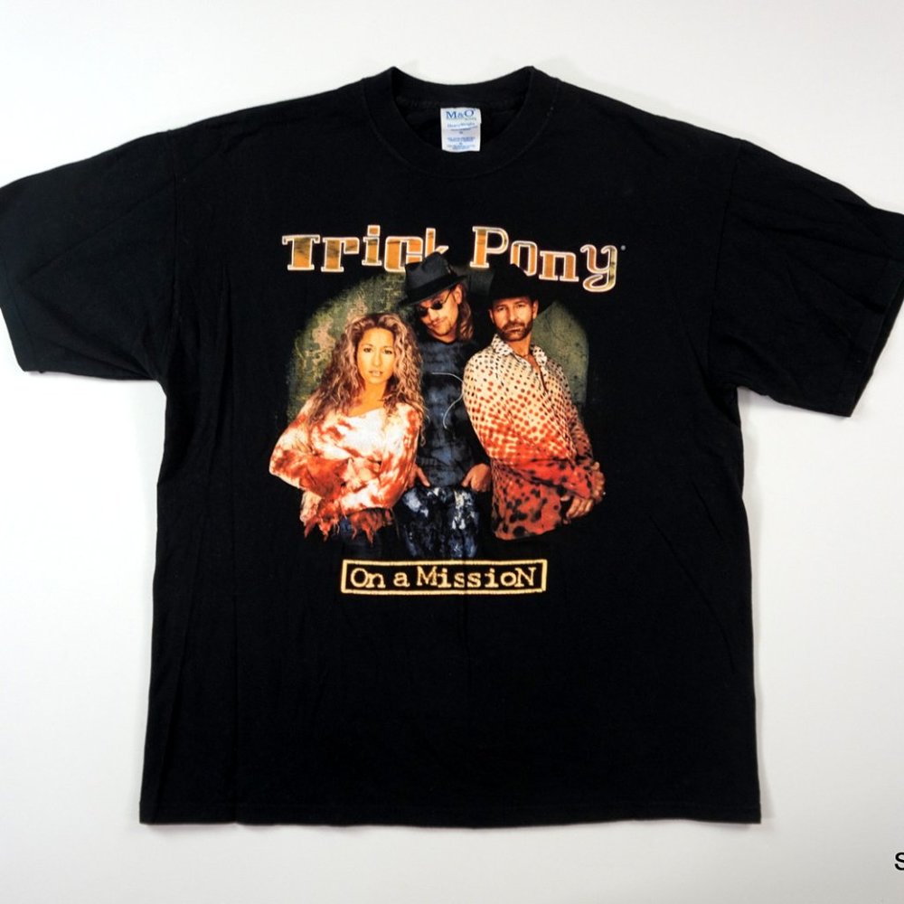 Trick Pony On A Mission Tour T Shirt XL Black